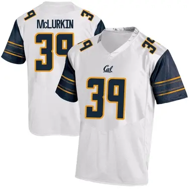 Men's Replica Evan McLurkin California Golden Bears Football College Jersey - White