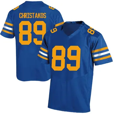 Men's Replica Tommy Christakos California Golden Bears Football College Jersey - Royal